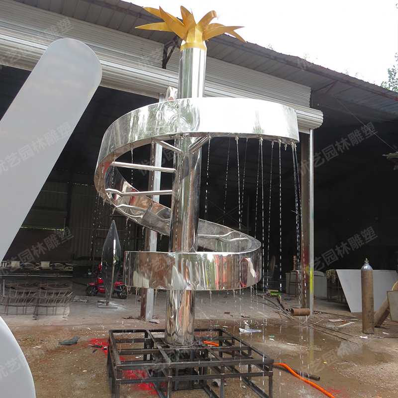 水景噴泉雕塑，不銹鋼雕塑廠家